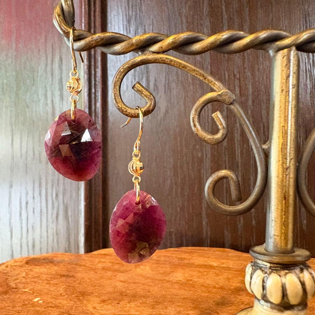 Kaya✴︎非加熱ルビーローズカット①＊チャーム