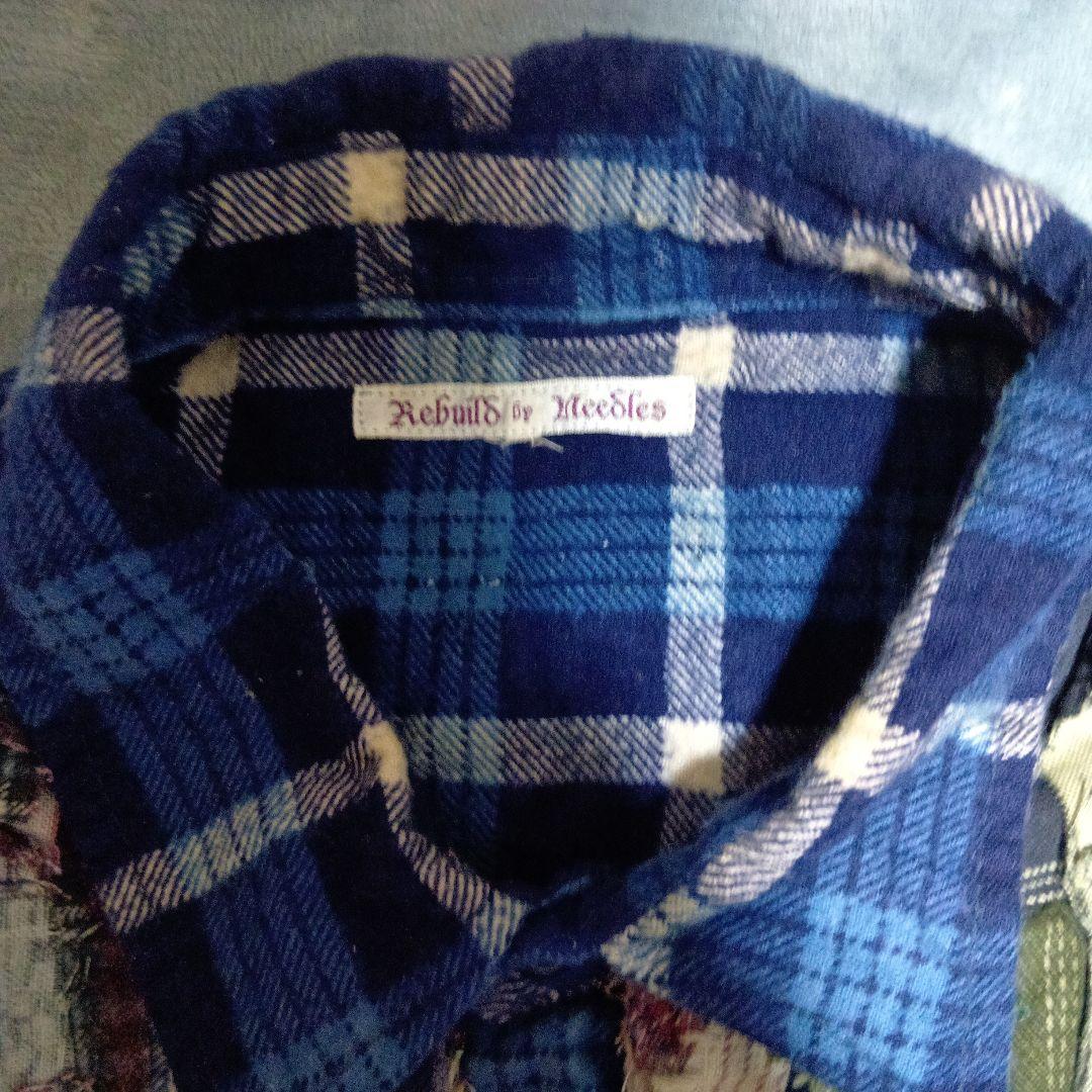rebuild by needles 再構築 フランネルシャツ flannel