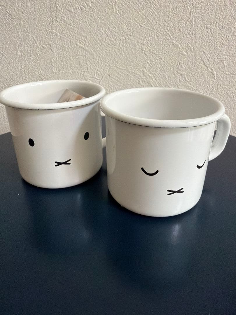 【新品】ミッフィーフェイス 深型角容器2点　マグ2点　4点セット