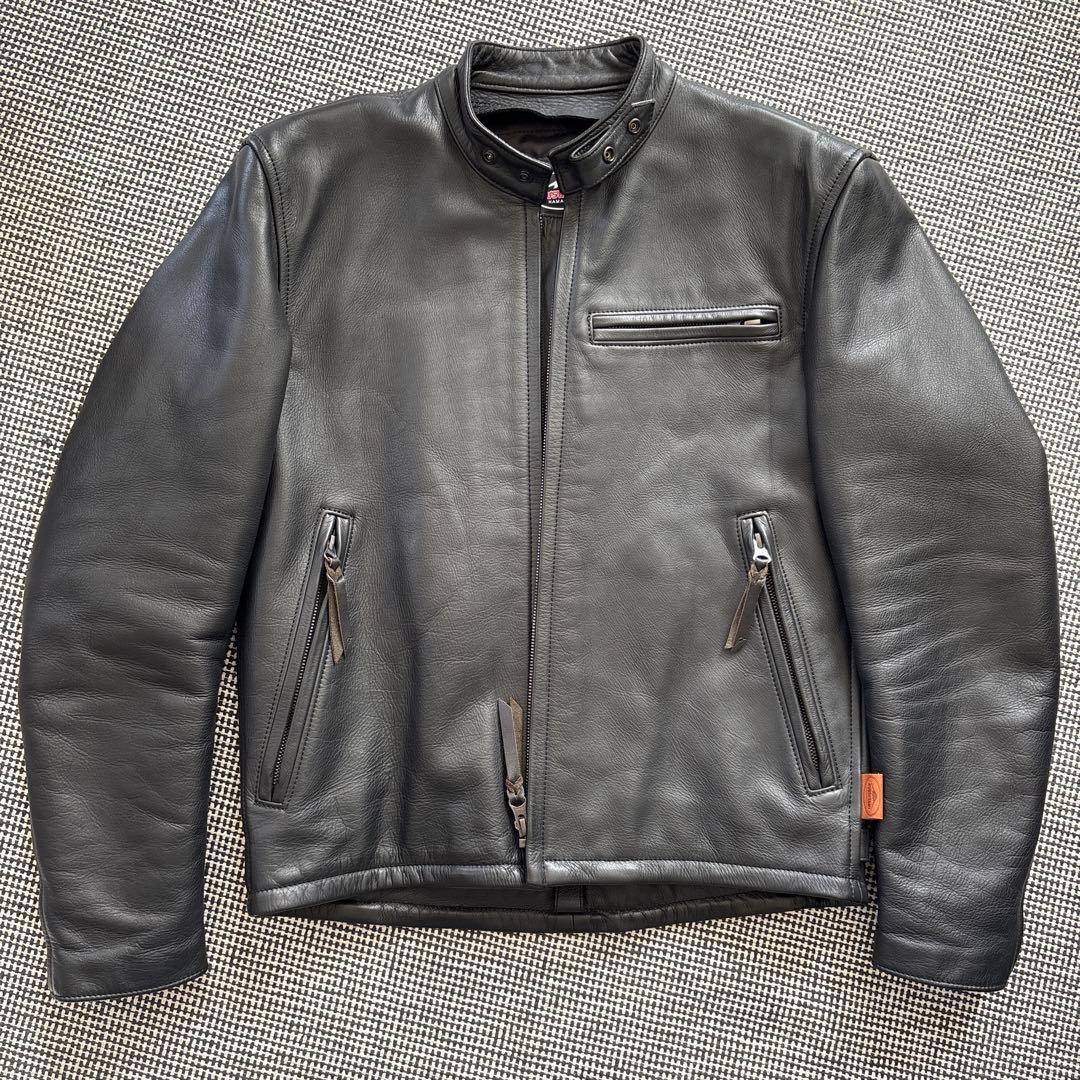 KUSHITANI レザージャケット M ブラック