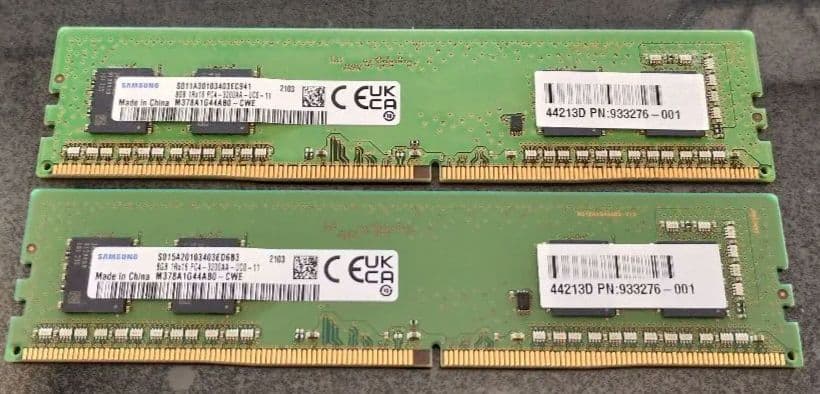 SAMSUNG DDR4-3200 16GB(8GB×2枚）PC4 メモリ