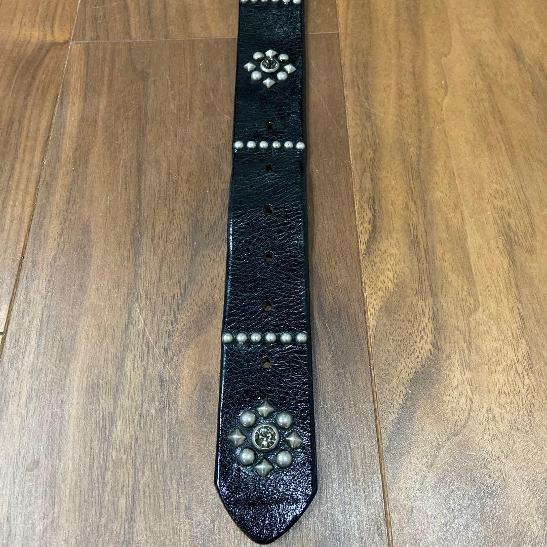 希少 OLD STUDフラワーモチーフ クリアストーン34inch HTC