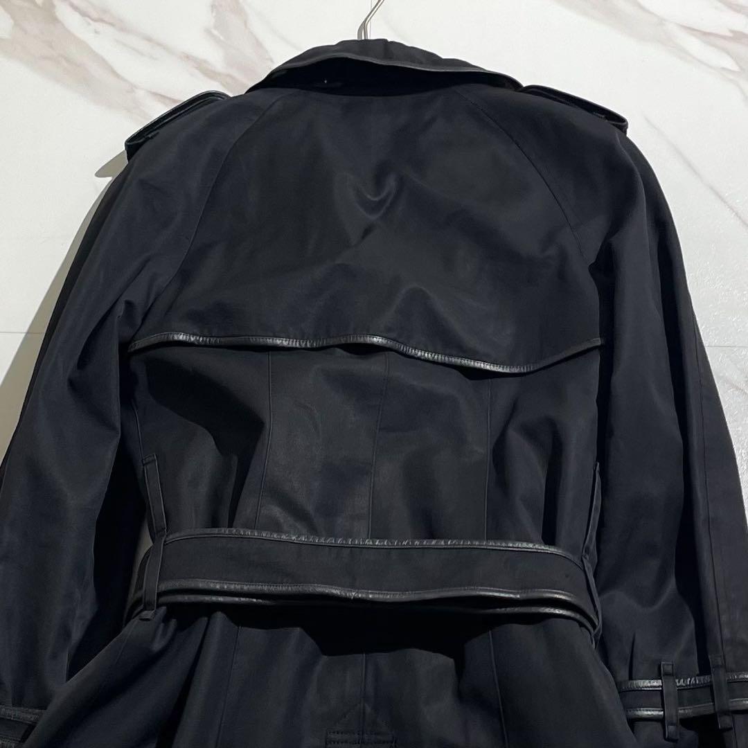 カラフル様　バーバリーロンドン　トレンチコート　ノバチェック　レザー　ベルト