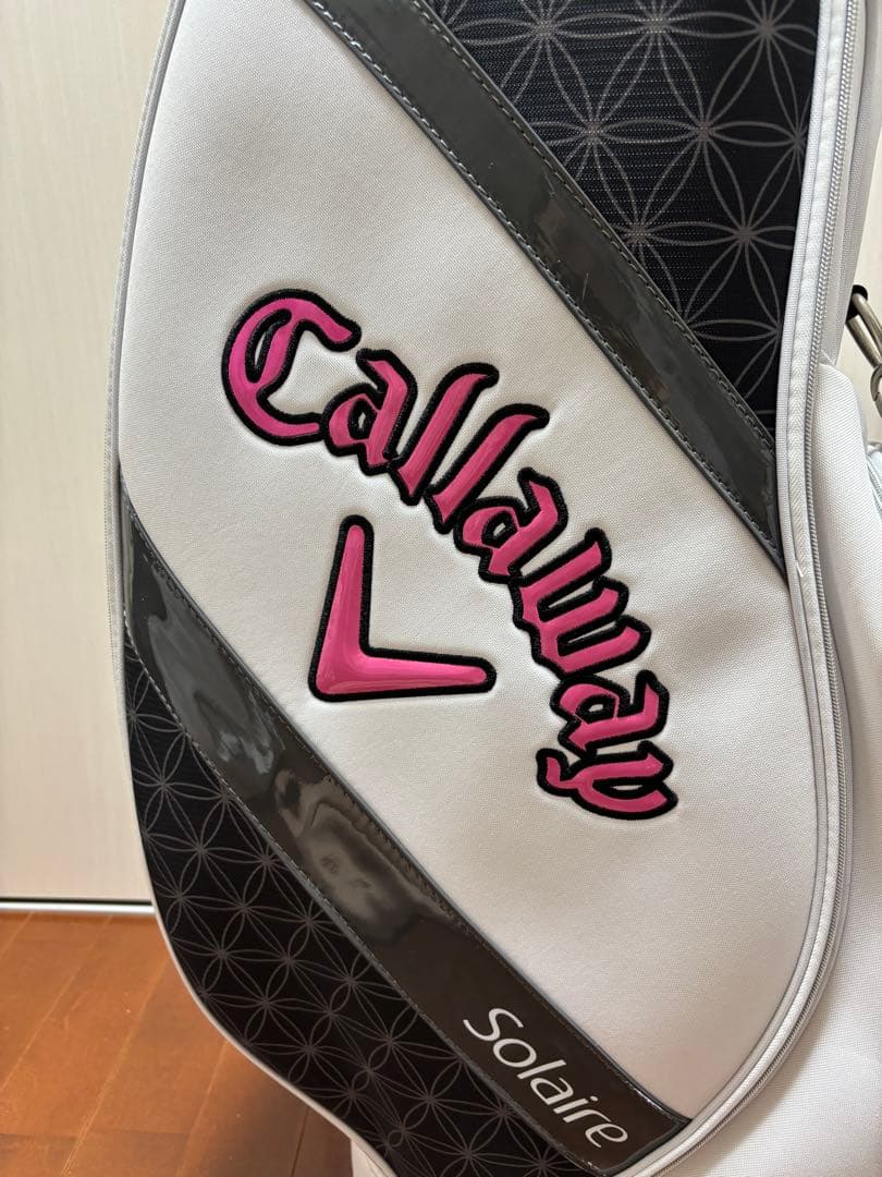 Callaway Solaire キャディバッグ ホワイト/ピンク/ブラック