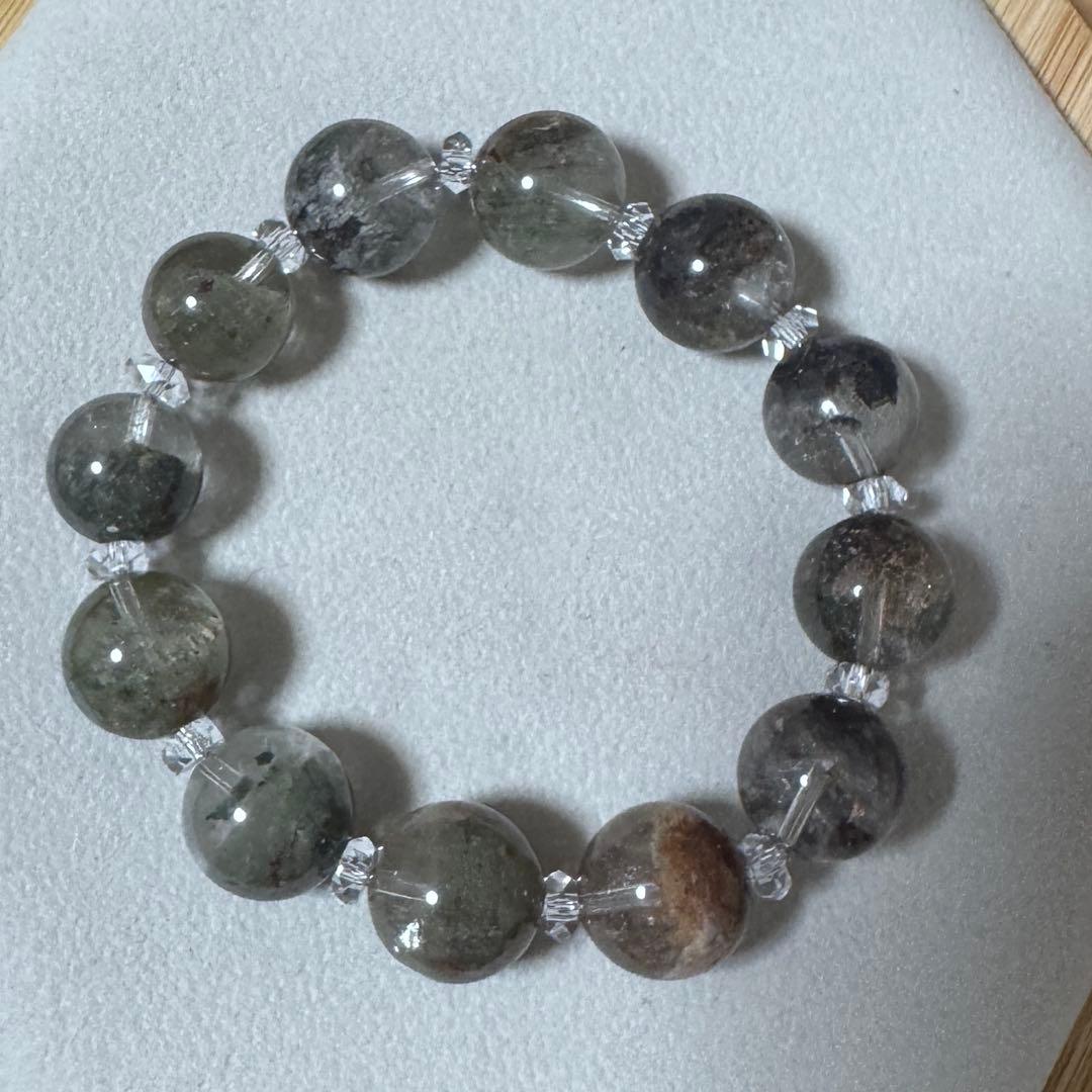 【新品未使用】龍神ガーデンファントムクォーツブレスレット、13.0〜13.9mm