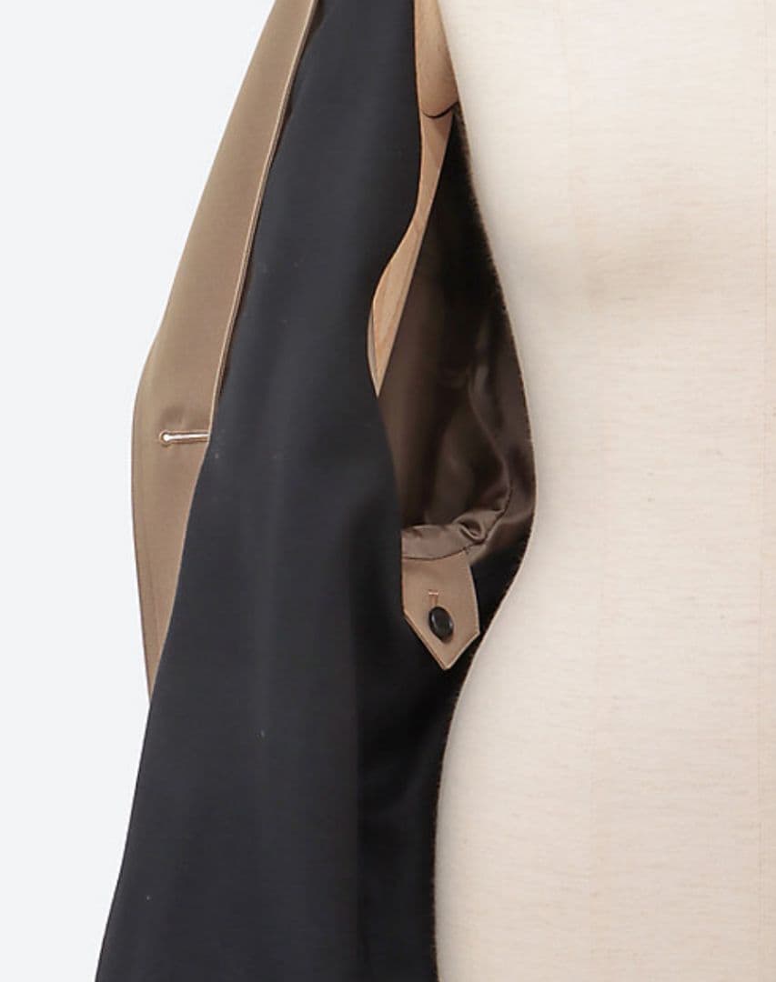 値下【サイズ3】HYKEハイク2wayトレンチコート(着脱可能な起毛ライナー付)