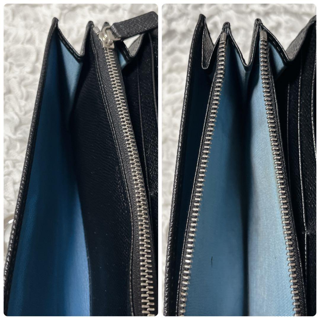 美品✨　BVLGARI 長財布　ビーゼロワン　サークルロゴ　レザー　本革　黒