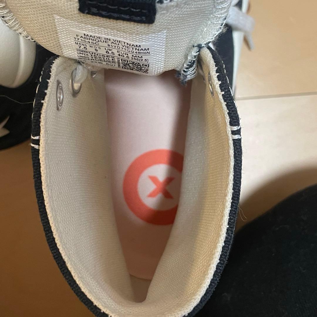 新品未使用/25.5 Converse ランスターモーション ハイカットブラック