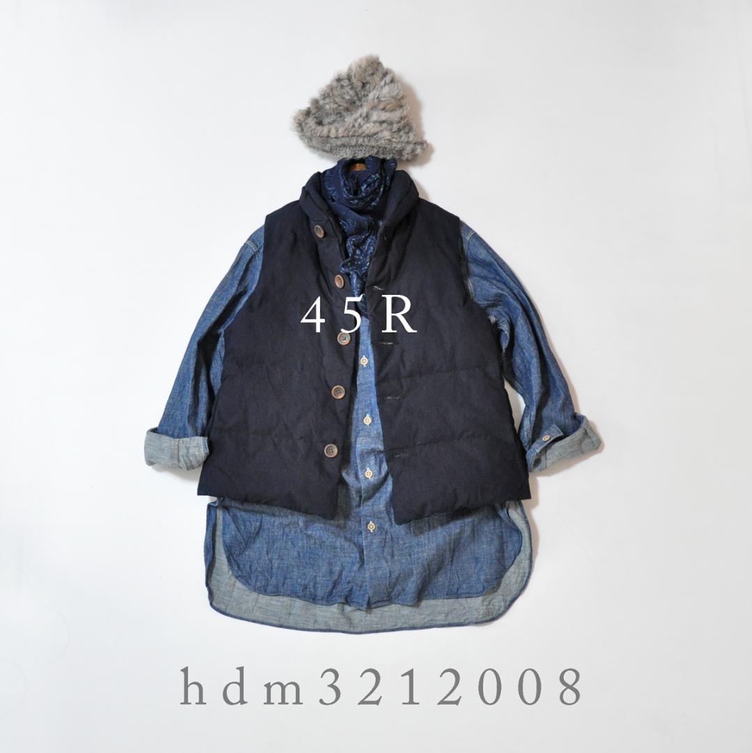 45R インディゴ ダウンベスト