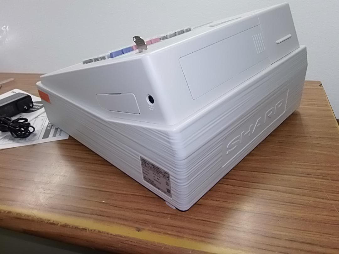 新品119設定無料横型領収証シャープ８部門インボイスレジスターXE-A147