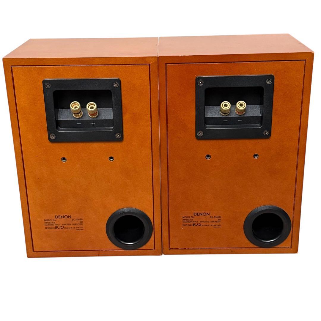 値下・専用不可 DENON デノン SC-A55SG-M 2本 (木目)中古良品