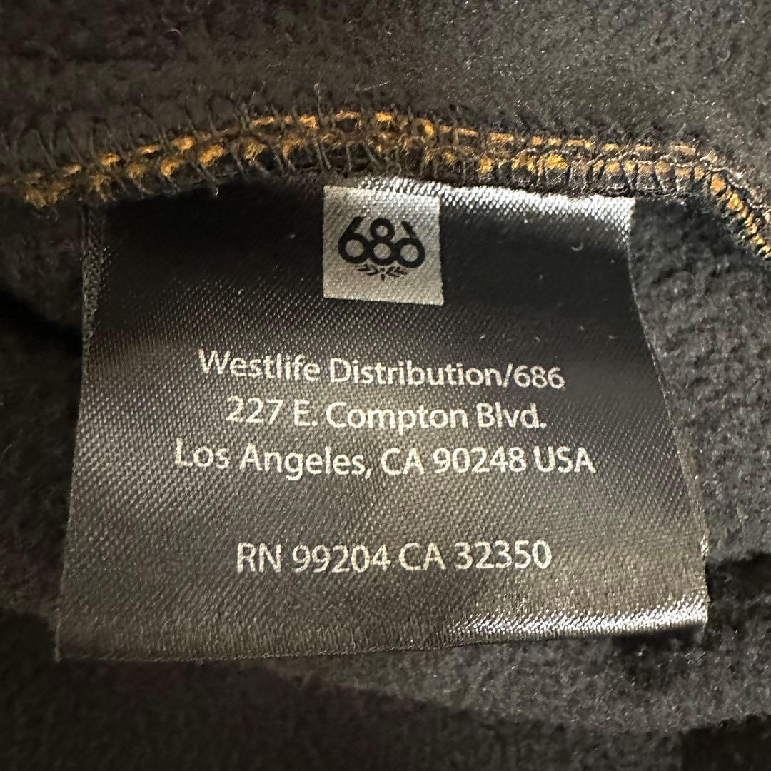 686 コーチジャケット スノーボードウェア 撥水 フード着脱可 Mサイズ