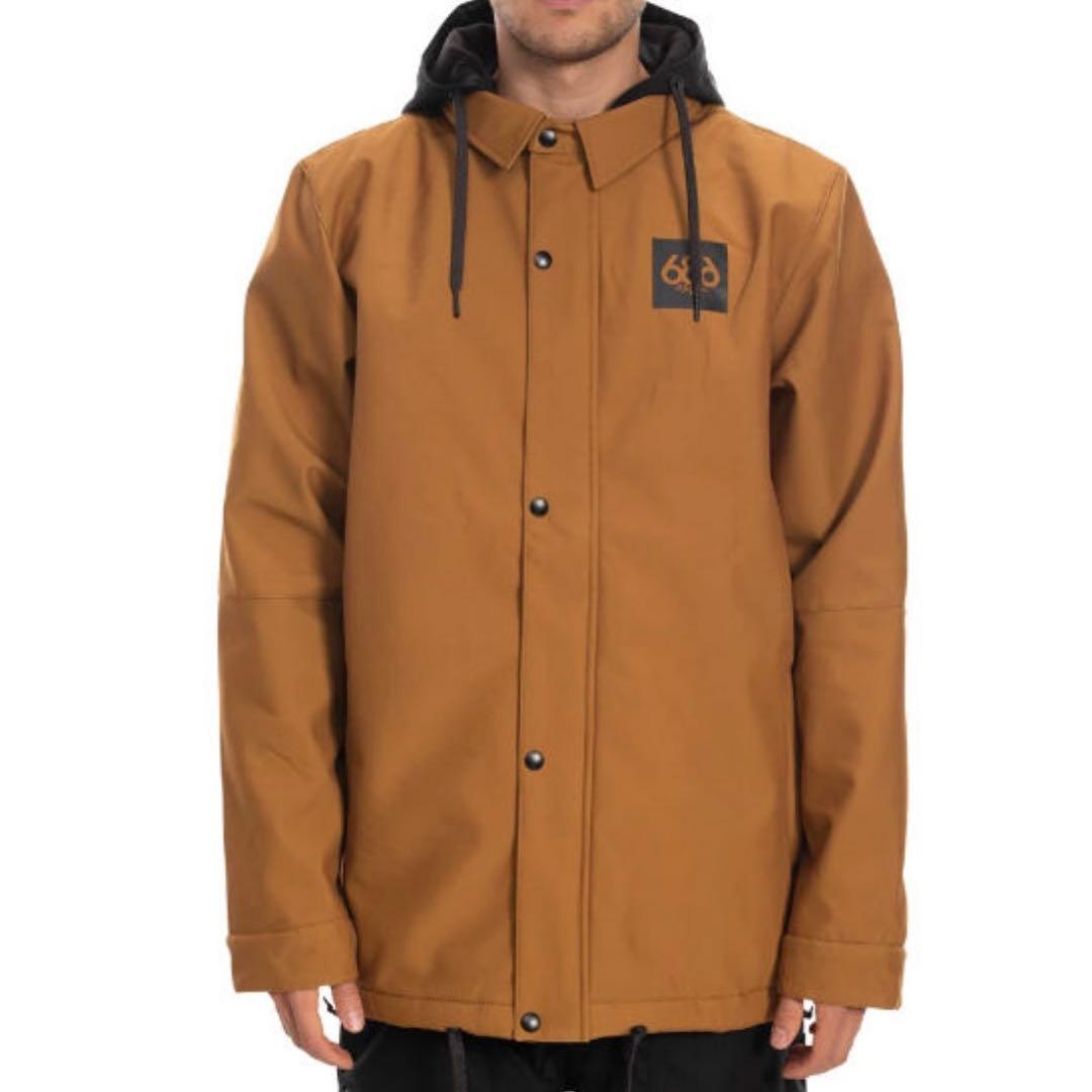 686 コーチジャケット スノーボードウェア 撥水 フード着脱可 Mサイズ