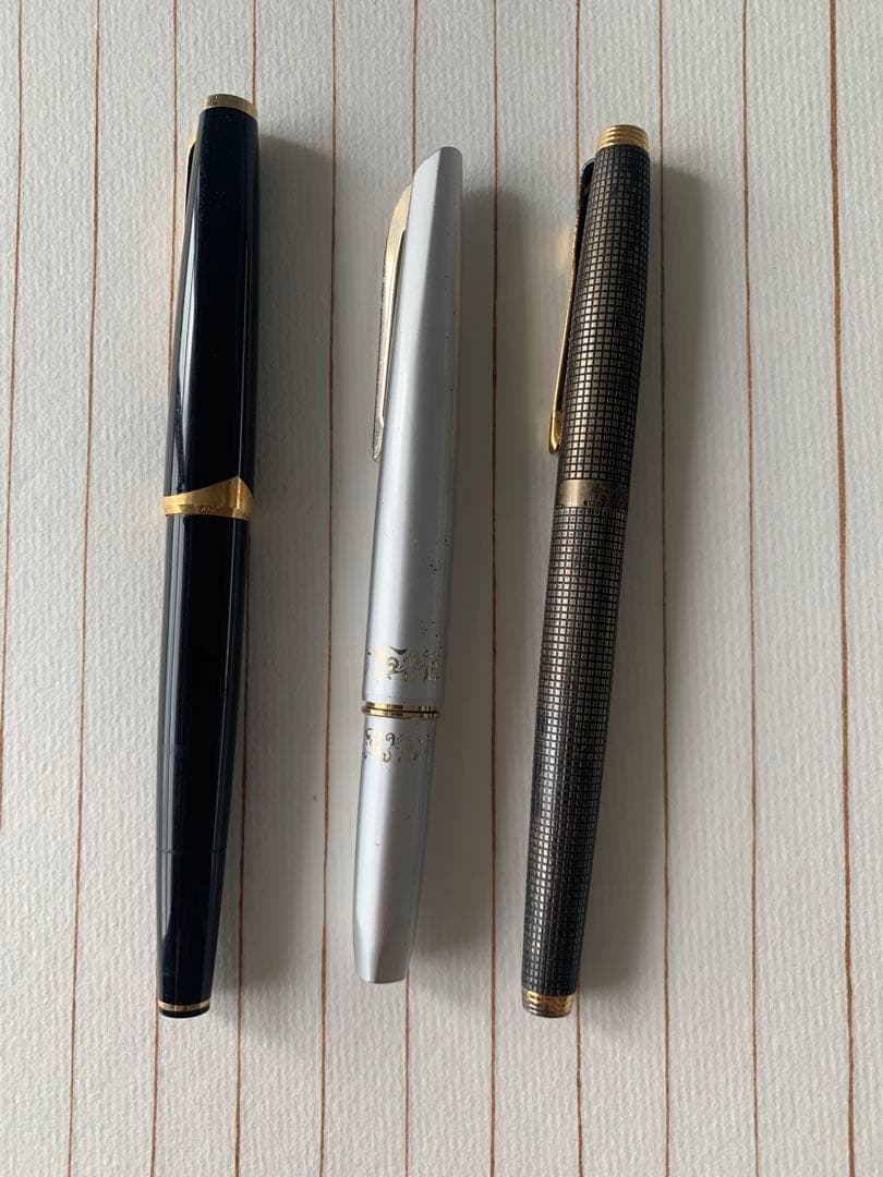 万年筆 3本まとめ売り パーカー75／モンブラン121／プラチナ18K