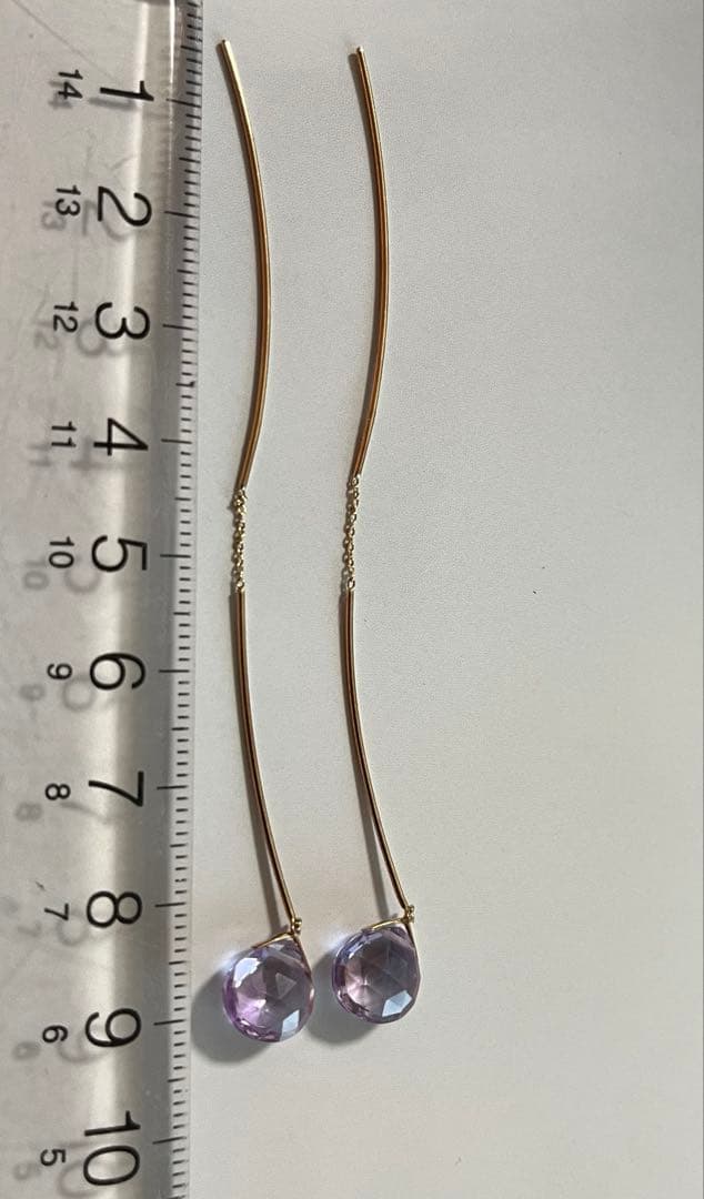 限定値下げ　スタージュエリー k10アメリカンピアス　アメジスト　2月誕生石