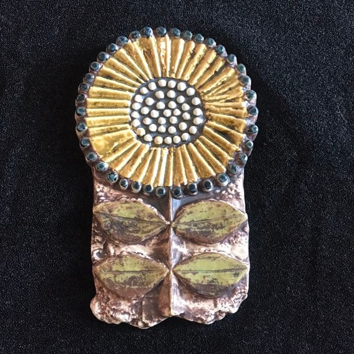 リサ・ラーソン　陶板ひまわり