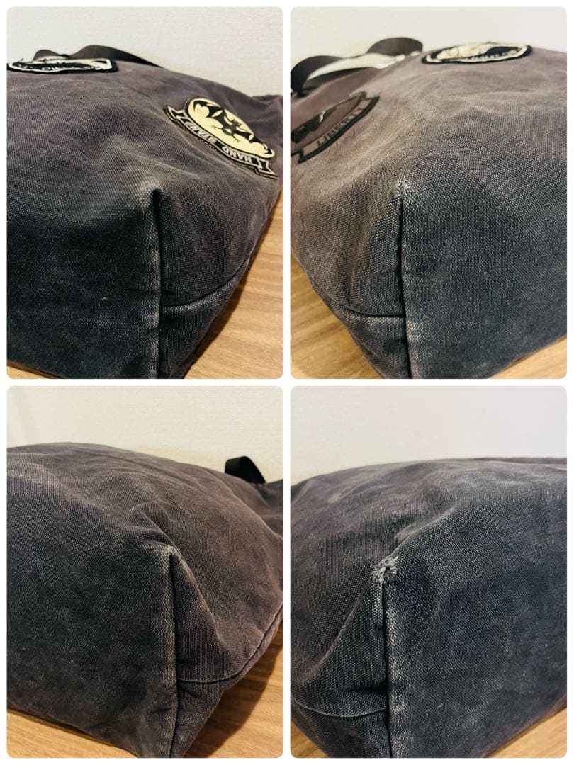 希少! コムデギャルソン・オム　キャンバストートバッグ　ワッペン　ロゴドン