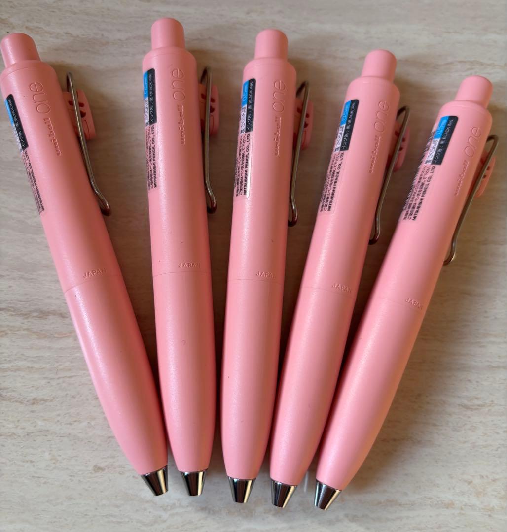 ユニボールワンP 【限定】コハクトウカラー　さくらんぼ　ボールペン　5本
