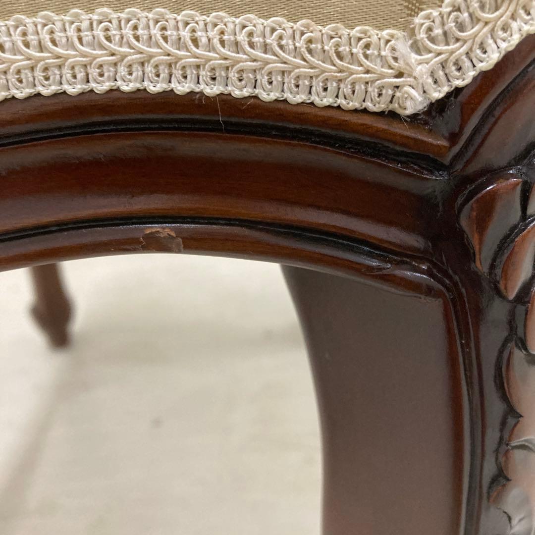 クラシック　猫脚　スツール　オットマン　椅子　ベンチ　A