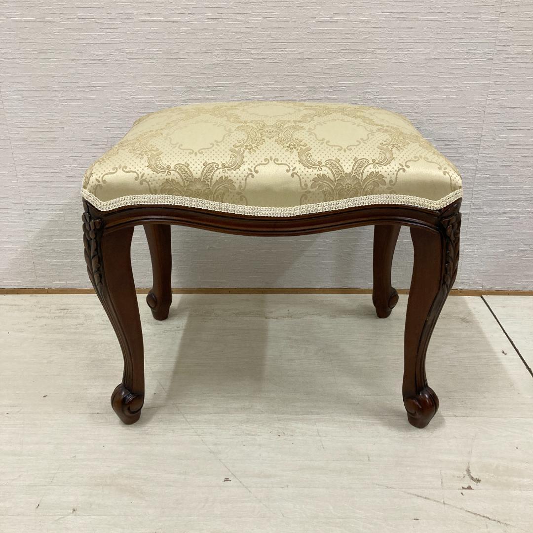 クラシック　猫脚　スツール　オットマン　椅子　ベンチ　A