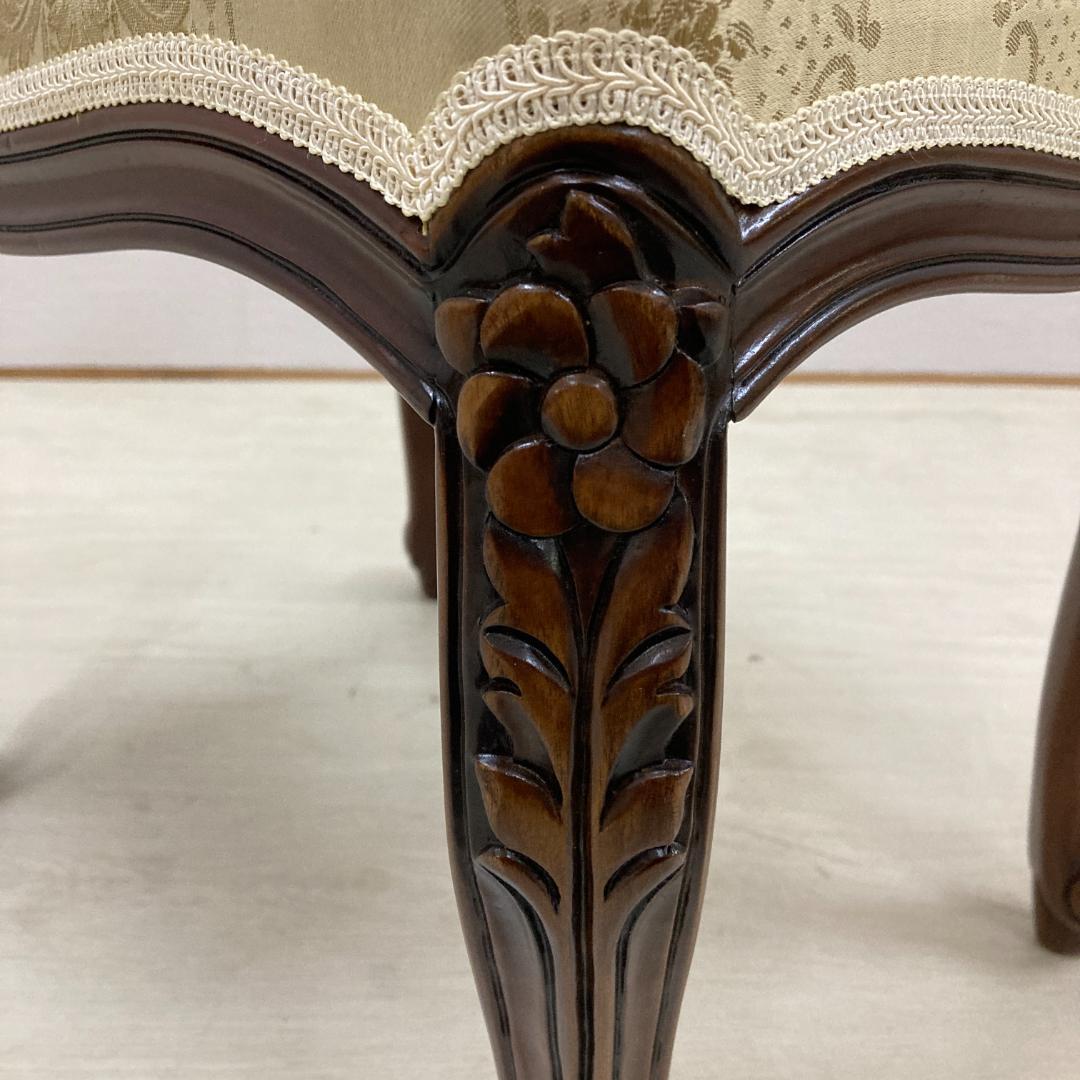 クラシック　猫脚　スツール　オットマン　椅子　ベンチ　A