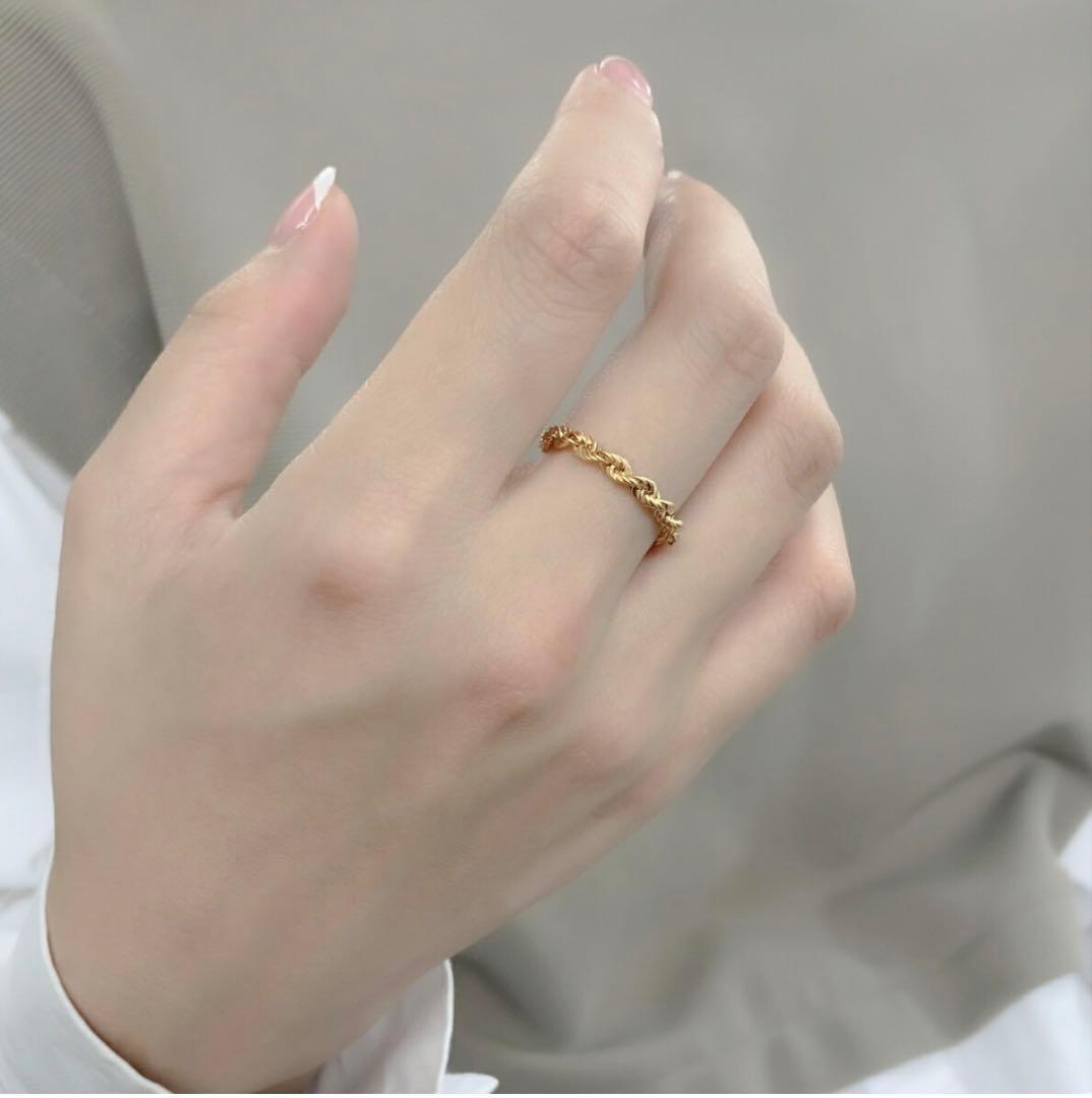 チェーンリング 18k 指輪　19号