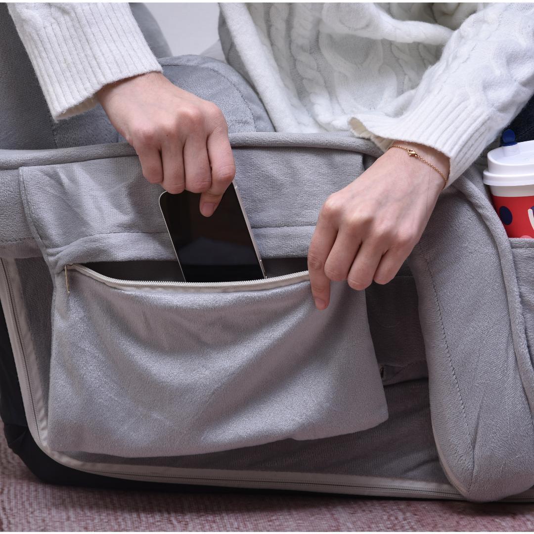 座椅子 リクライニング14段ギアリクライニングチェアー ファブリック【ライトグレ