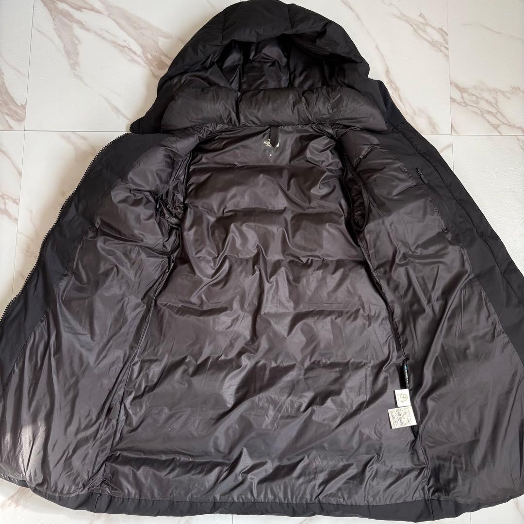 人気◆THE NORTH FACE ウィンドストッパー ダウンコート黒 M