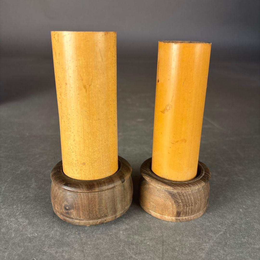 黒柿　煙草盆　２点