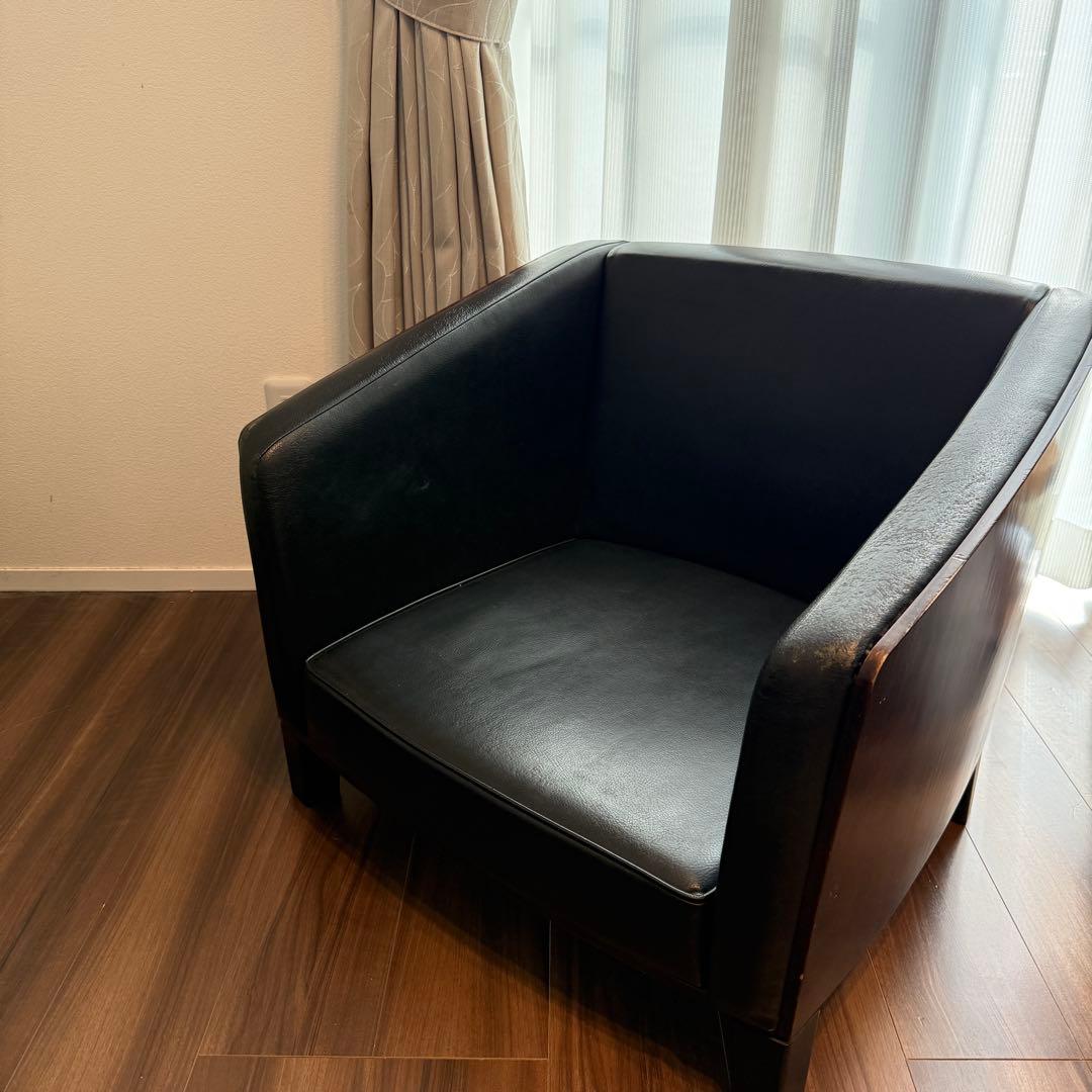 希少品 AD CORE ラウンジチェア ローチェア シングルソファ 木目