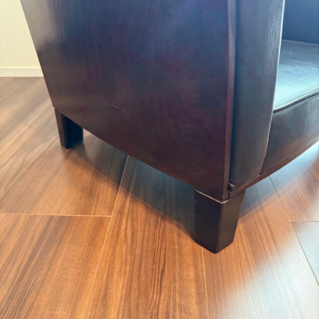 希少品 AD CORE ラウンジチェア ローチェア シングルソファ 木目