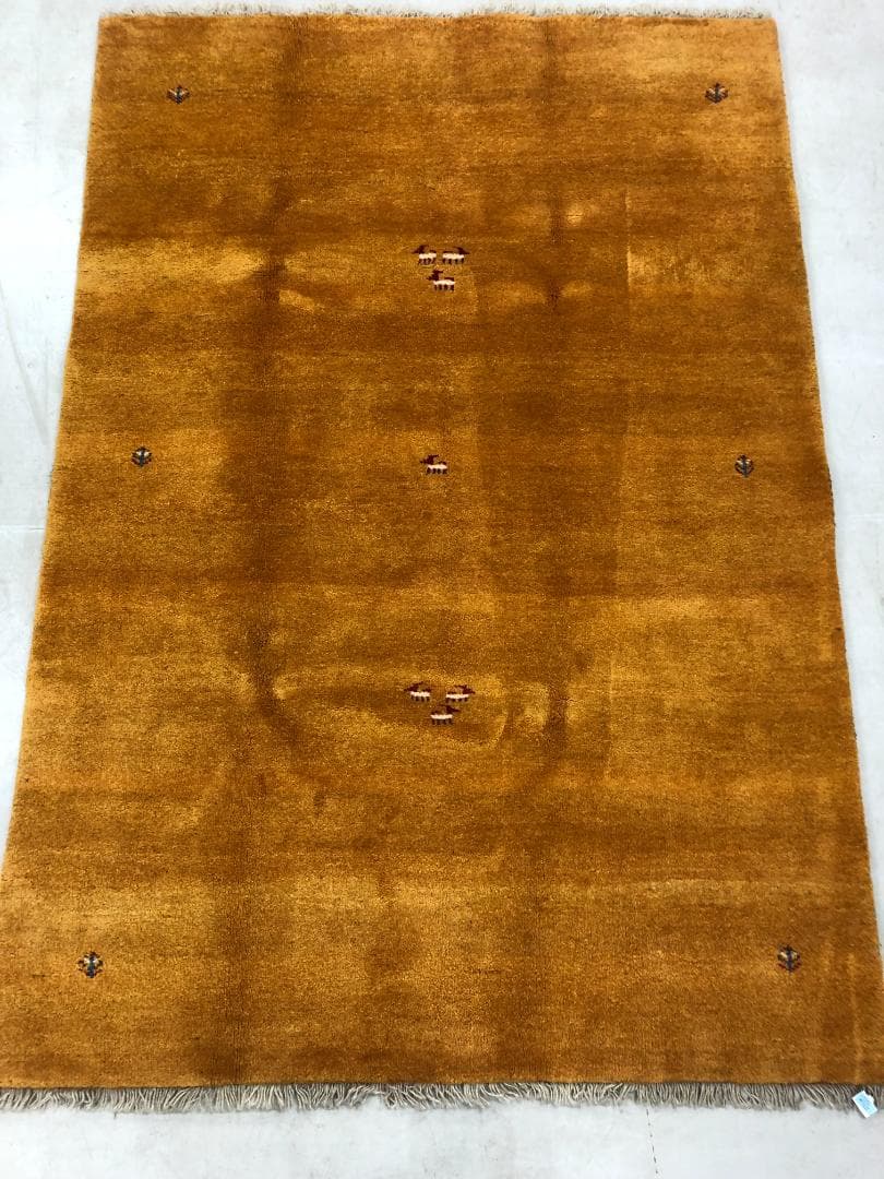 ギャベ イラン産 167×243 黄 K-30