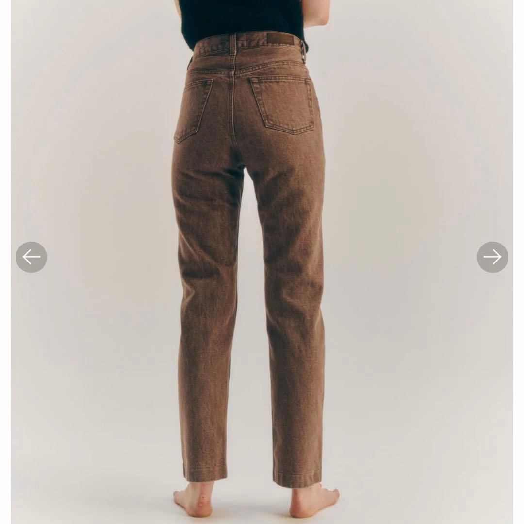 theshishikui BASIC JEANS / BROWN デニムパンツ
