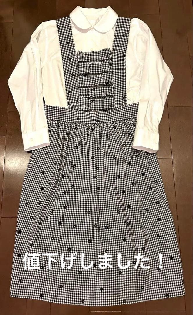 コムデギャルソンガール チェック柄ジャンパースカート2025AW 新品未着用