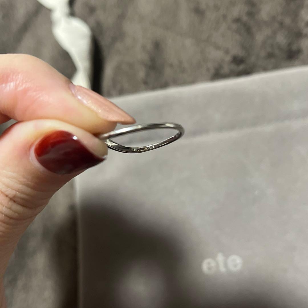 ete エテ [デイリープラチナ] PT501 ダイヤモンド リング 15号