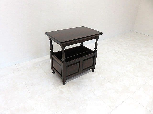 カ*ミ様 北海道民芸家具 樺無垢材サイドテーブル　　リビングテーブル/コンソール