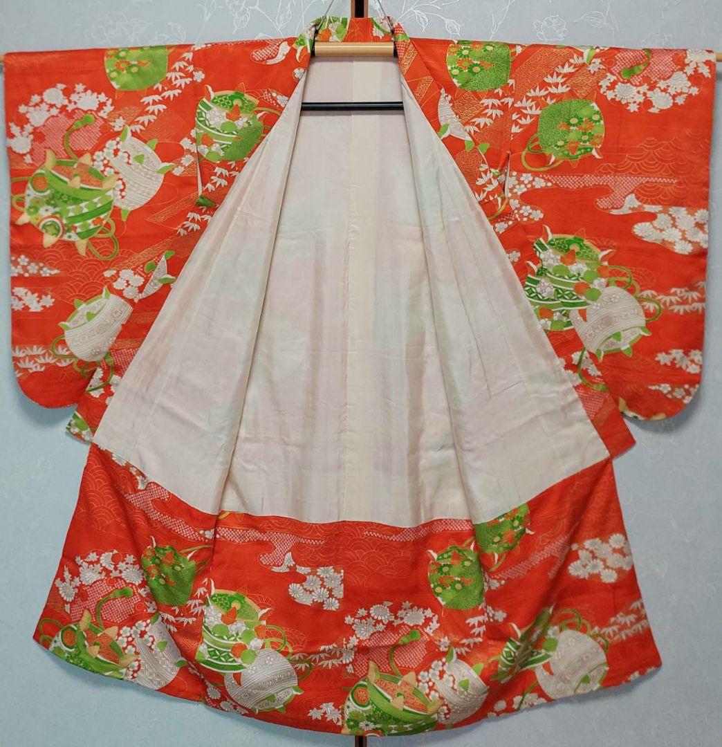 NA154アンティーク子供着物めちゃくちゃ綺麗着丈112センチ裄丈57センチ