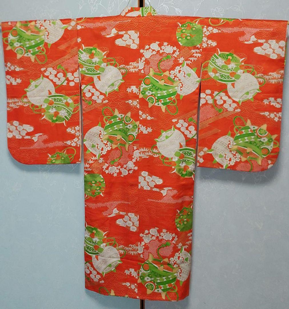 NA154アンティーク子供着物めちゃくちゃ綺麗着丈112センチ裄丈57センチ