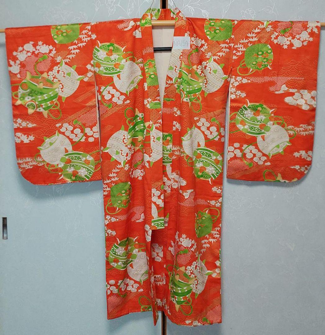 NA154アンティーク子供着物めちゃくちゃ綺麗着丈112センチ裄丈57センチ