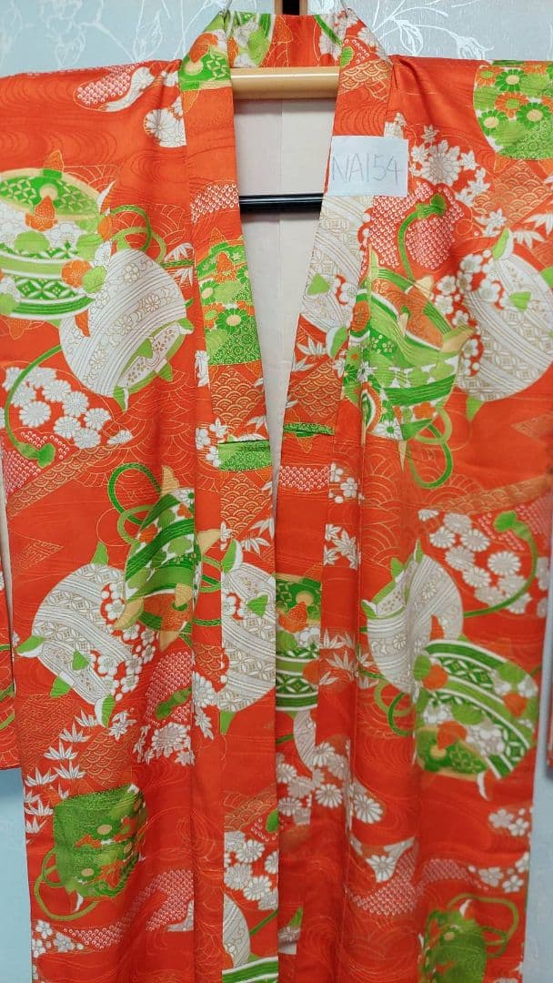 NA154アンティーク子供着物めちゃくちゃ綺麗着丈112センチ裄丈57センチ