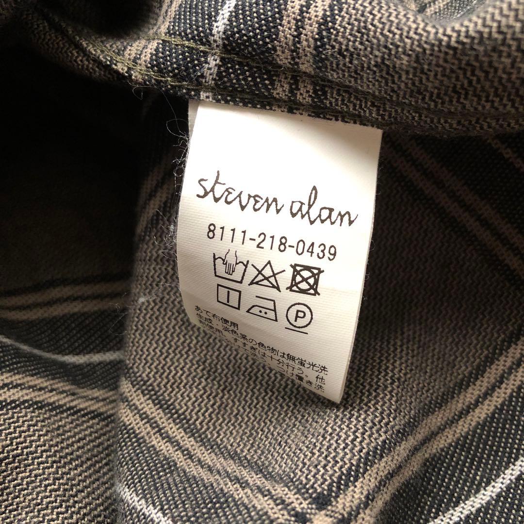 【春物】steven alan スティーブンアラン ネルシャツ BOLD FIT