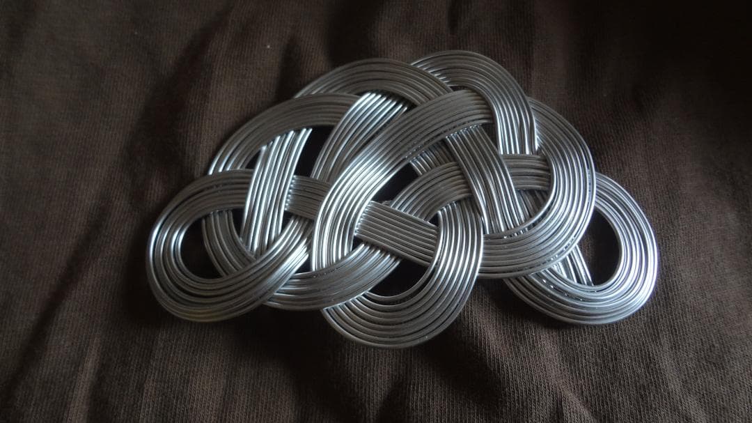 206   水引アクセサリー　ブローチ　松結び　new