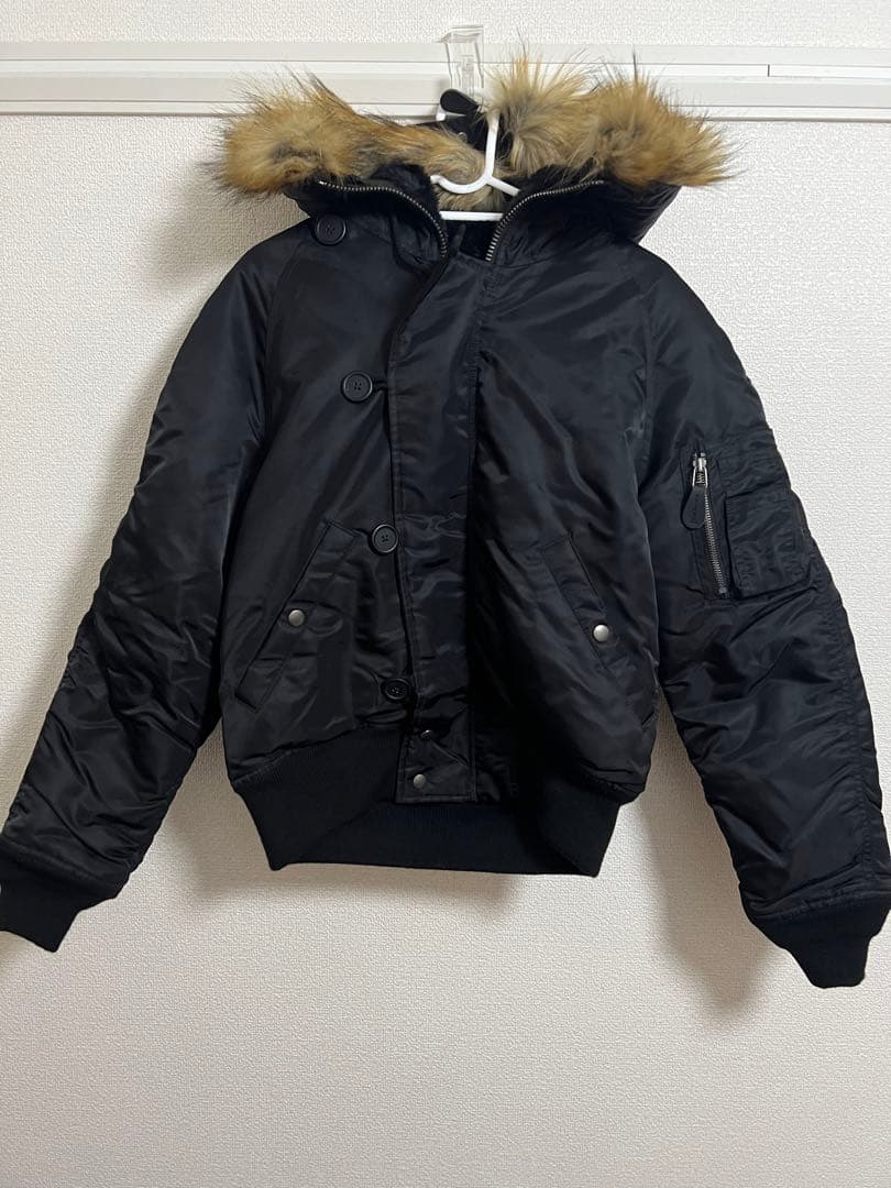 AVIREX N-2B フライトジャケット Y2K黒Mサイズ短丈