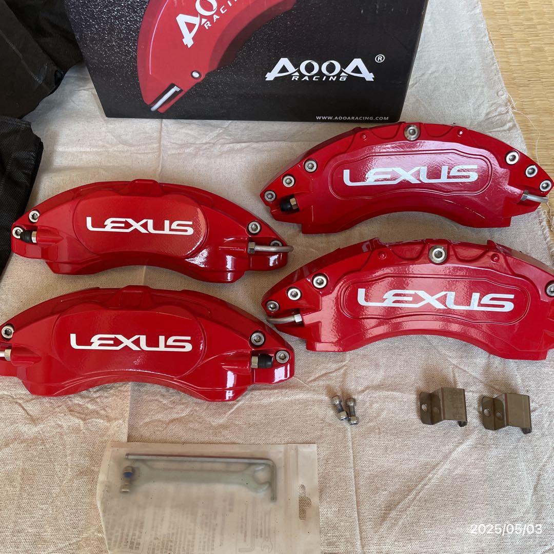 【中古】レクサスCT200h用 AOOAキャリパーカバー 4個　日本語説明書