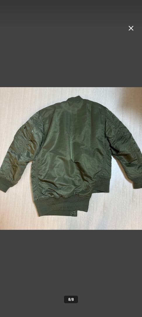 美品　CDG×アルファインダストリーズ MA-1フライトジャケット オリーブ