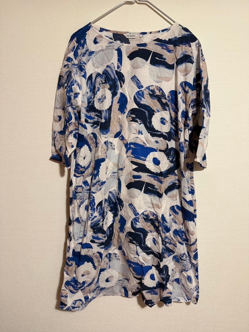 marimekko 花柄 半袖ブラウス 40