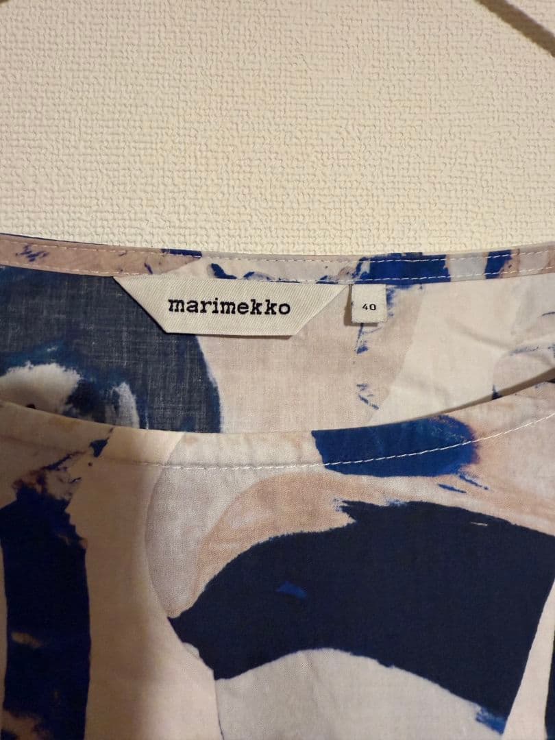 marimekko 花柄 半袖ブラウス 40