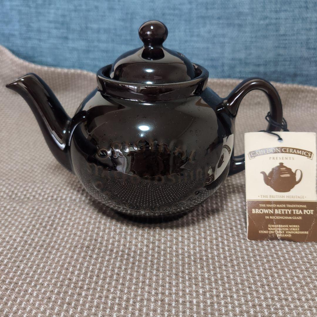 ブラウン ベティ ティーポット ロゴ入り Brown Betty　2cup