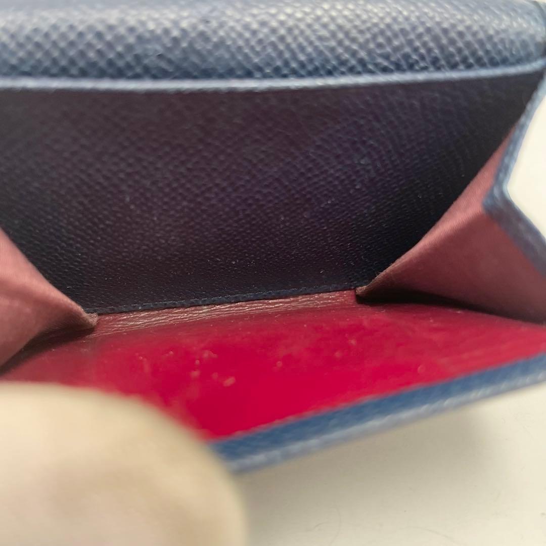 【美品】ブルガリ　ケース　ビーゼロワン　ネイビー　レザー　希少