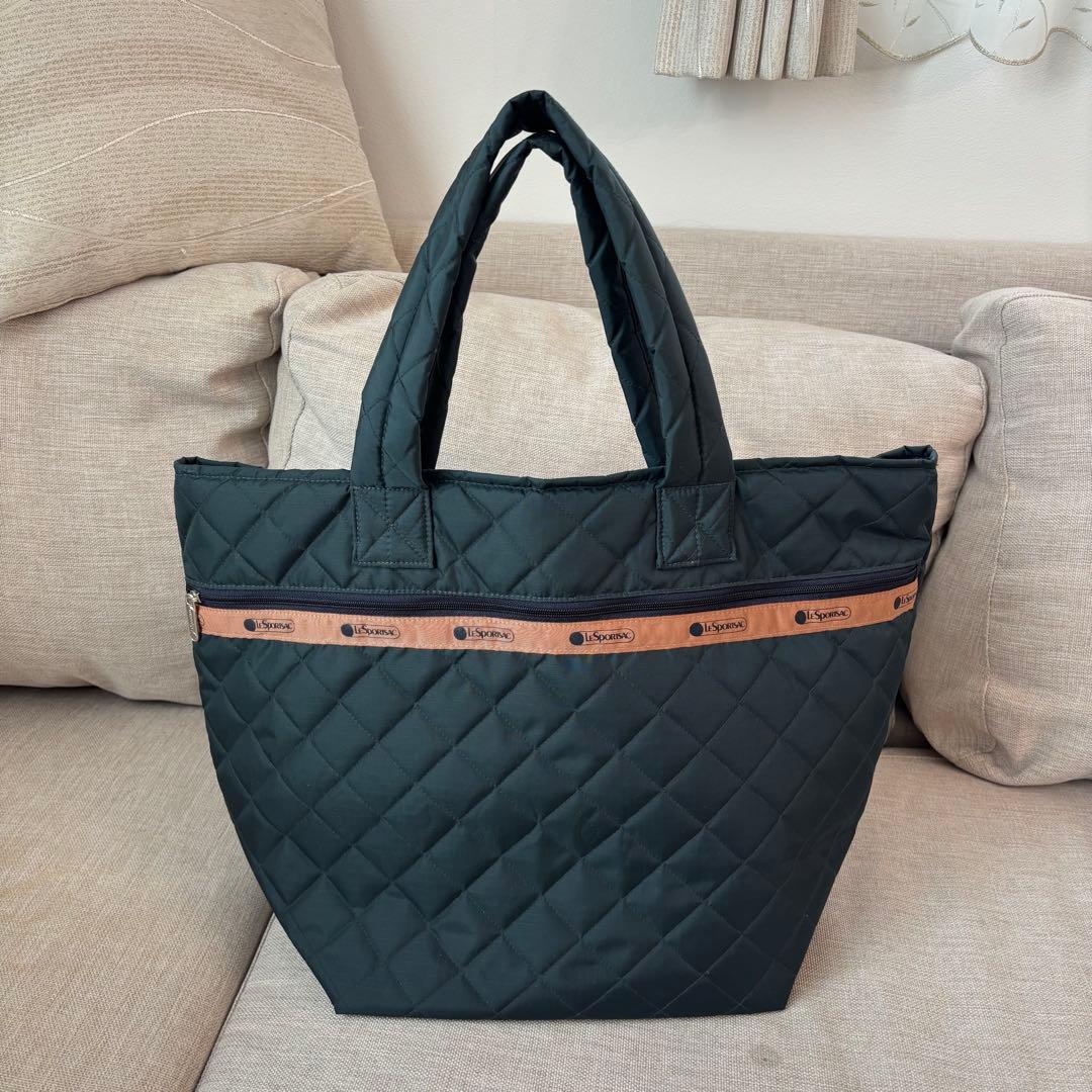 LARGE MULTI TOTEディープグリーンキルト　神崎恵さんコラボ